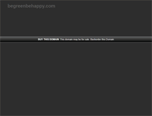 Tablet Screenshot of begreenbehappy.com